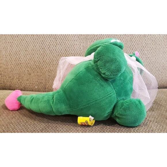 Legoland Green Dinosaur Pink Spikes and Wings Pink Skirt Embroidered Eyes - Picture 6 of 10